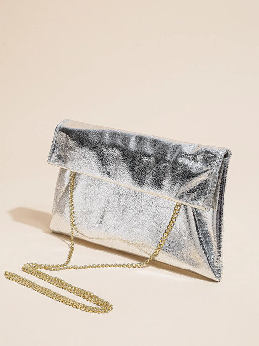 pochette argentee femme