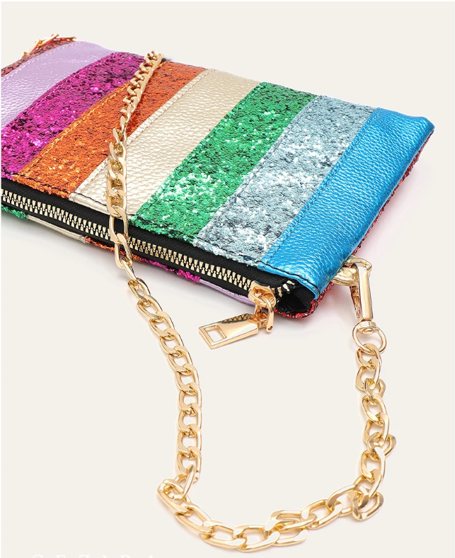 pochette coloree bandouliere