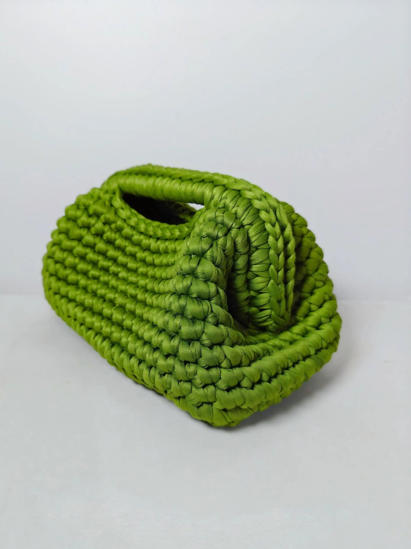 pochette crochet vert