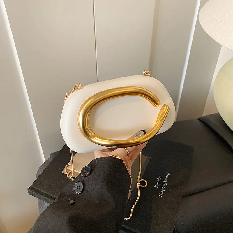 pochette de soiree blanc femme