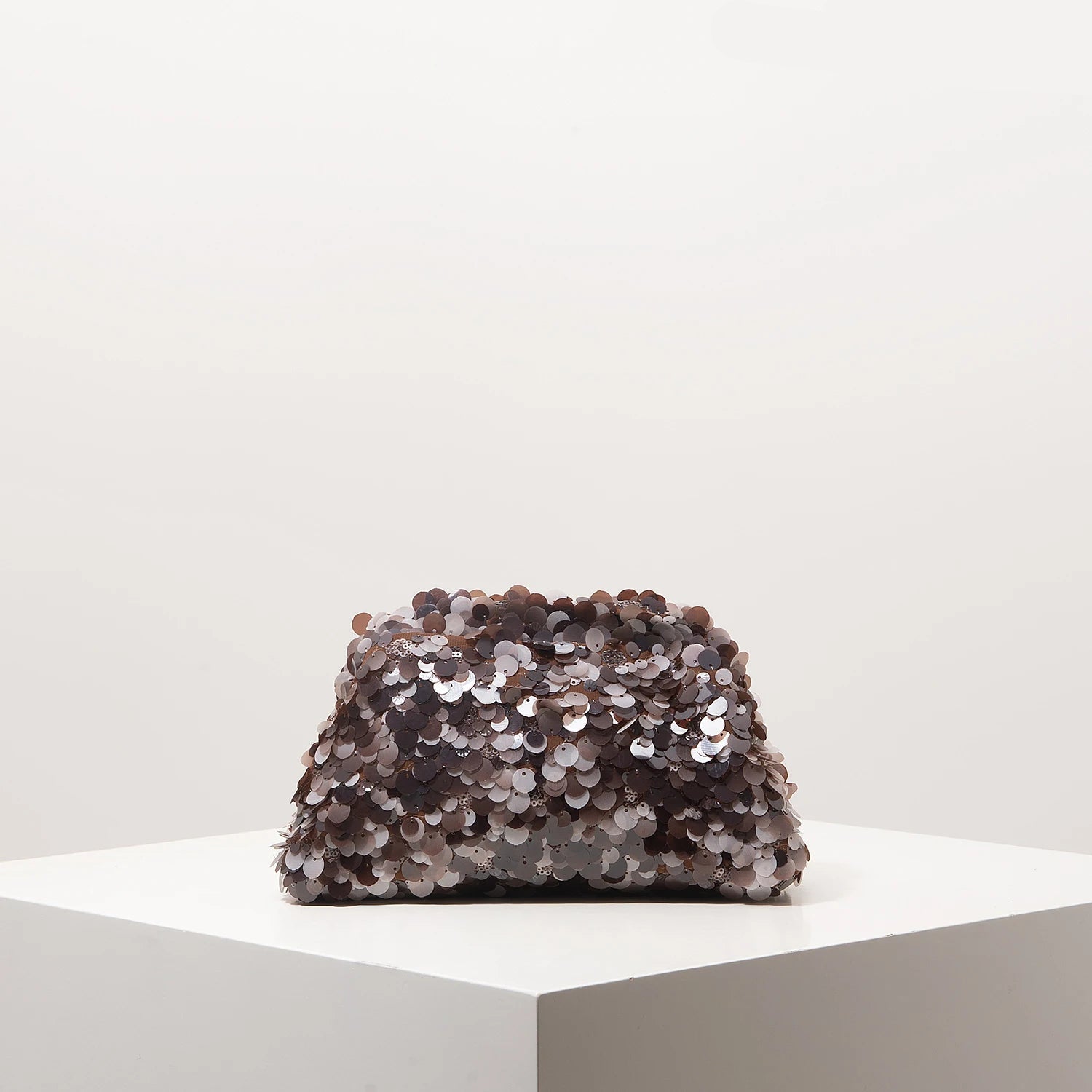 pochette de soiree marron