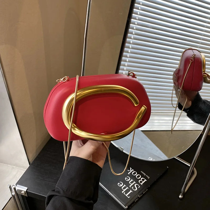 pochette de soiree rouge