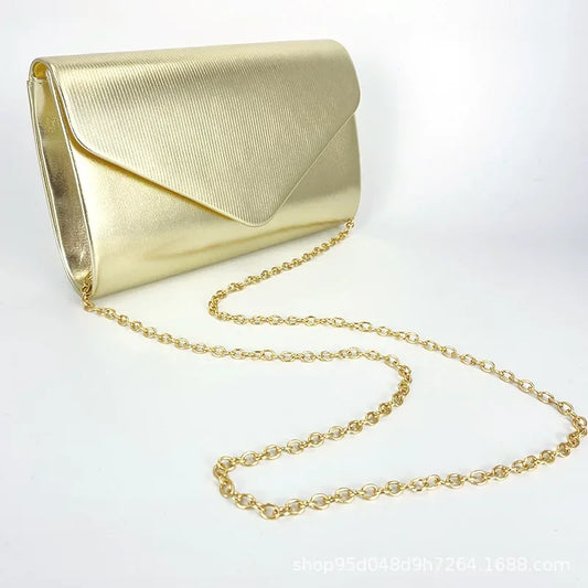 pochette femme doree