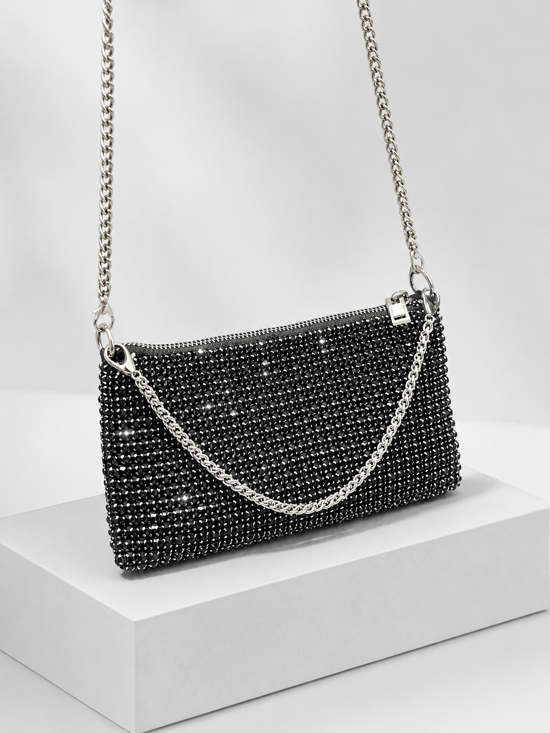 sac pochette pour mariage noir