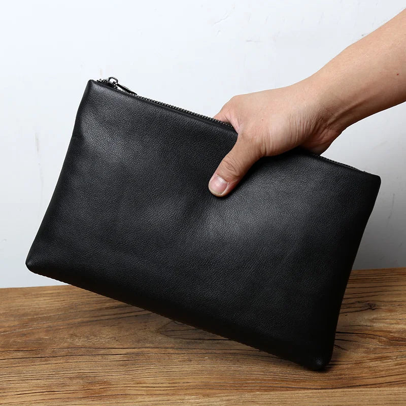pochette pour homme en cuir