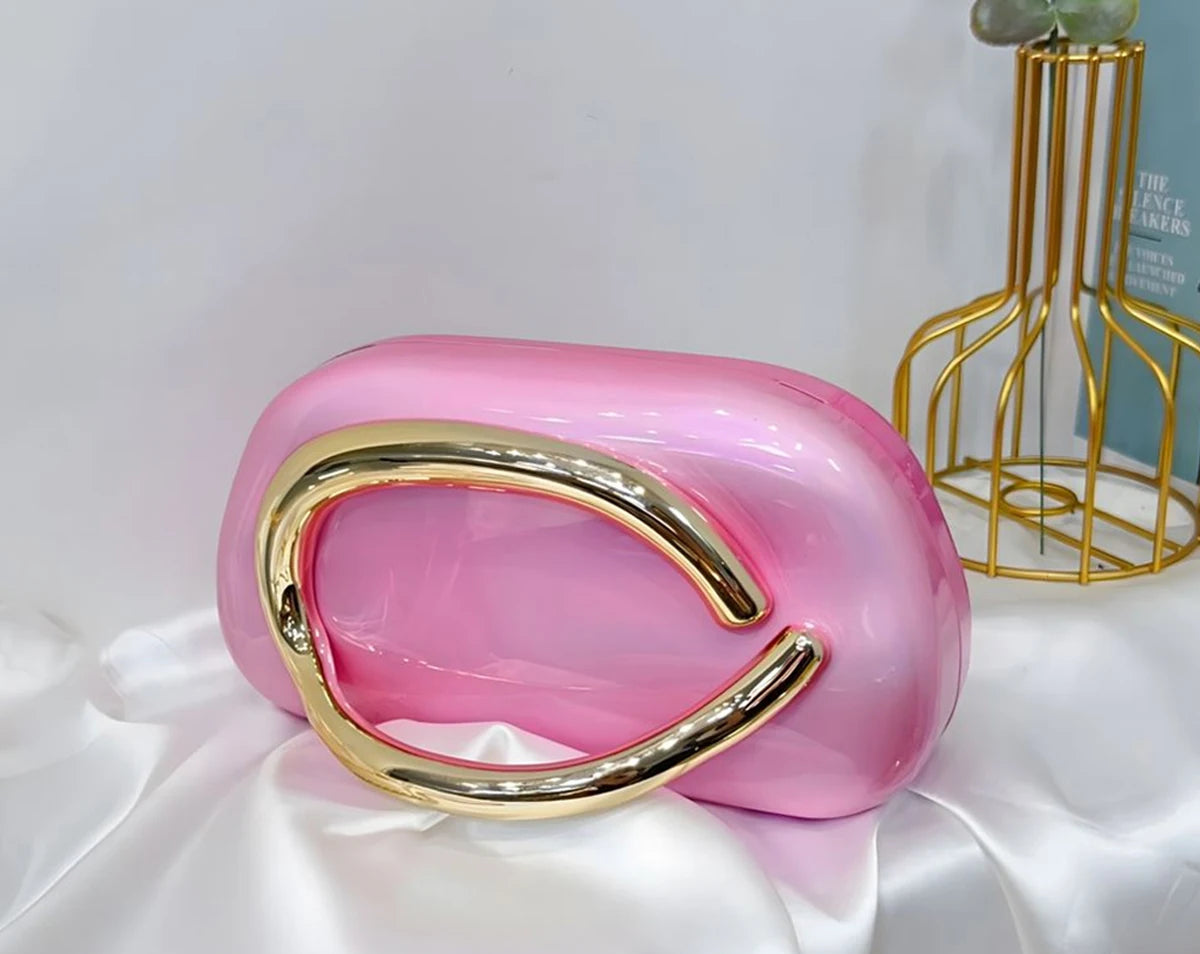 pochette sac mariage rose pale