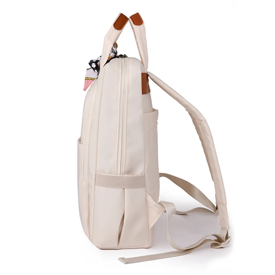 sac a dos blanc pour femme en tissu
