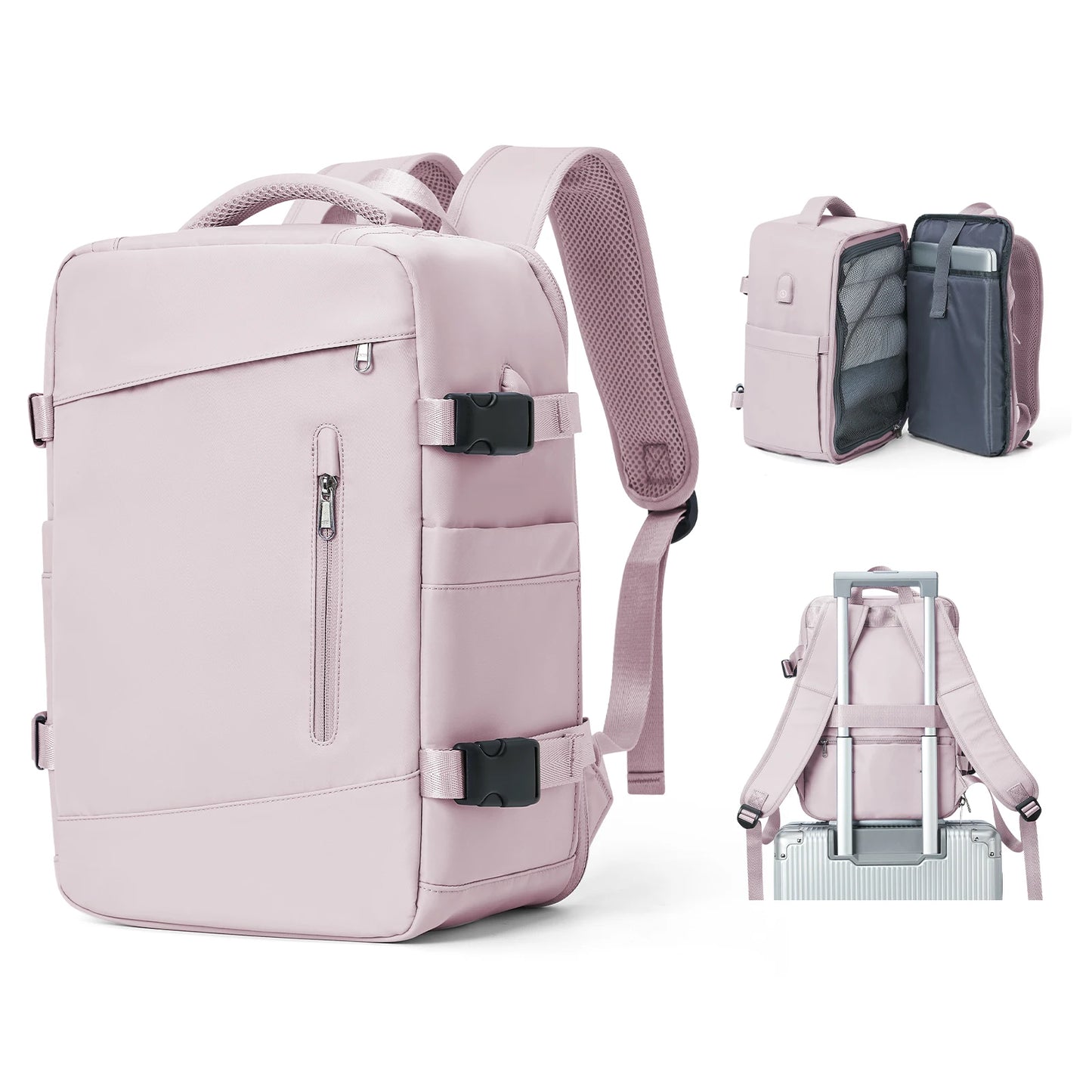 sac a dos femme voyage rose