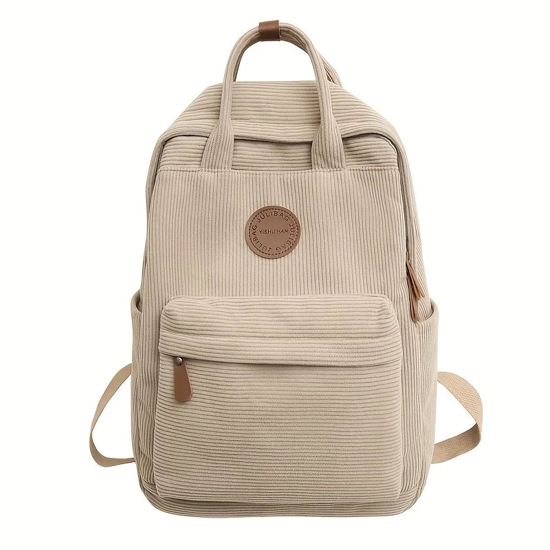 sac a dos femme original velours beige