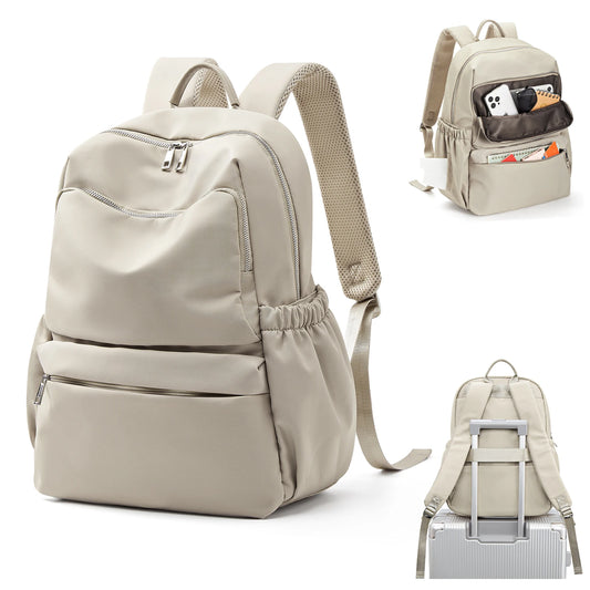 sac a dos impermeable femme beige