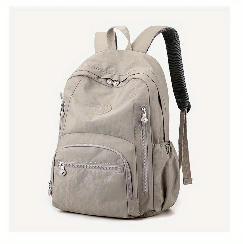 sac a dos nylon beige