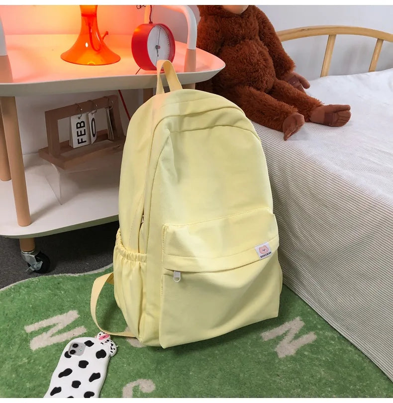 sac a dos pour lycee jaune