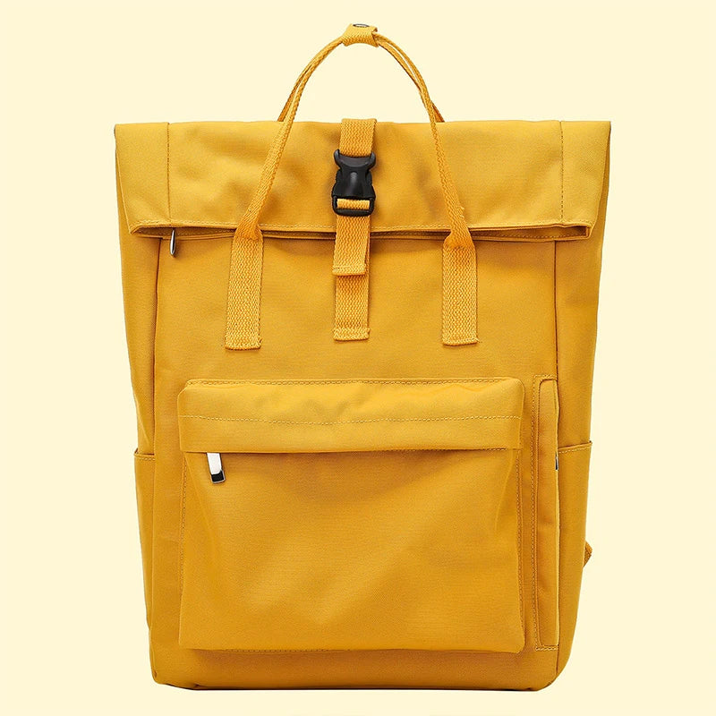 sac a dos toile femme jaune