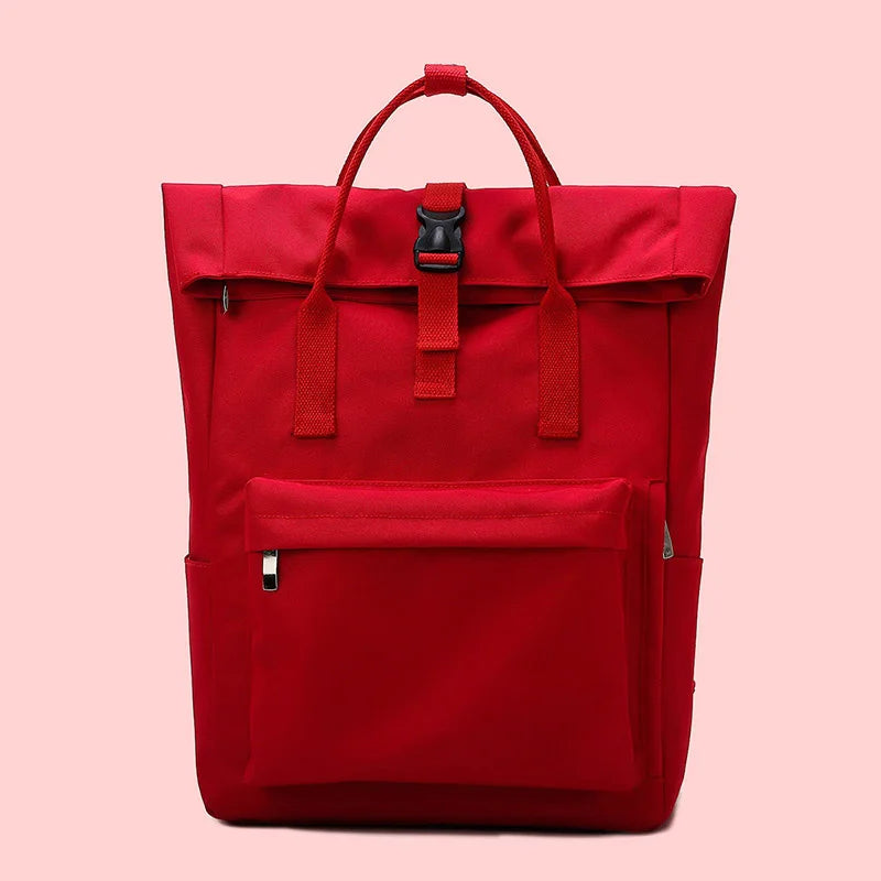 sac a dos toile femme rouge