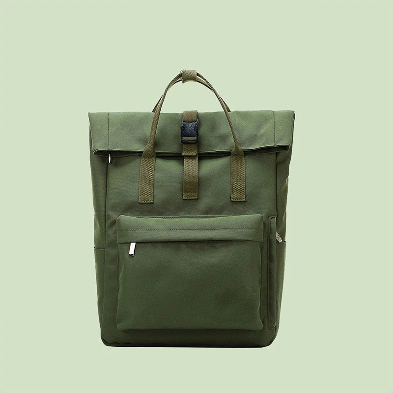 sac a dos toile femme vert