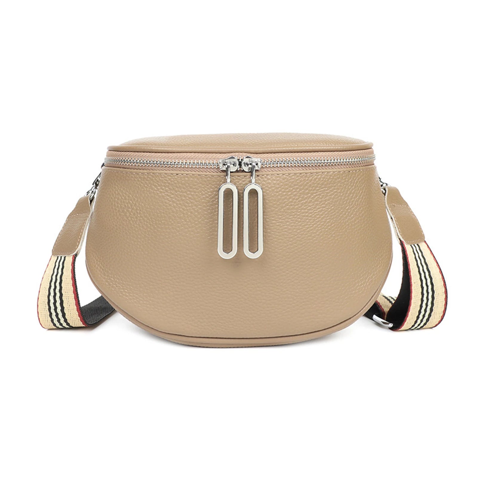 sac a main banane cuir femme beige