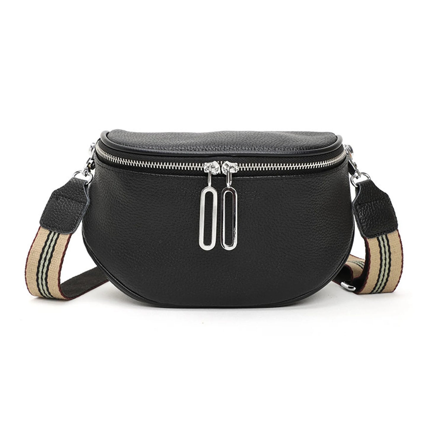 sac a main banane cuir femme noir