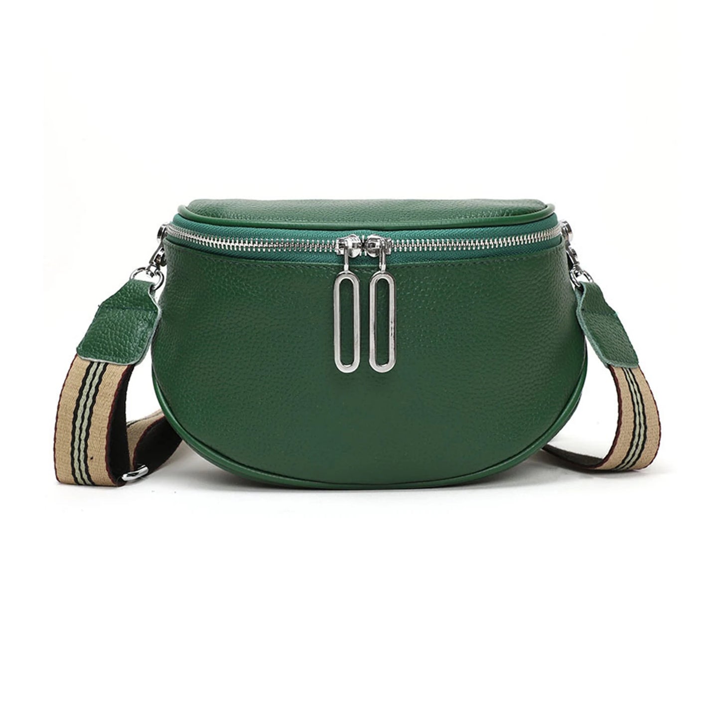 sac a main banane cuir femme vert