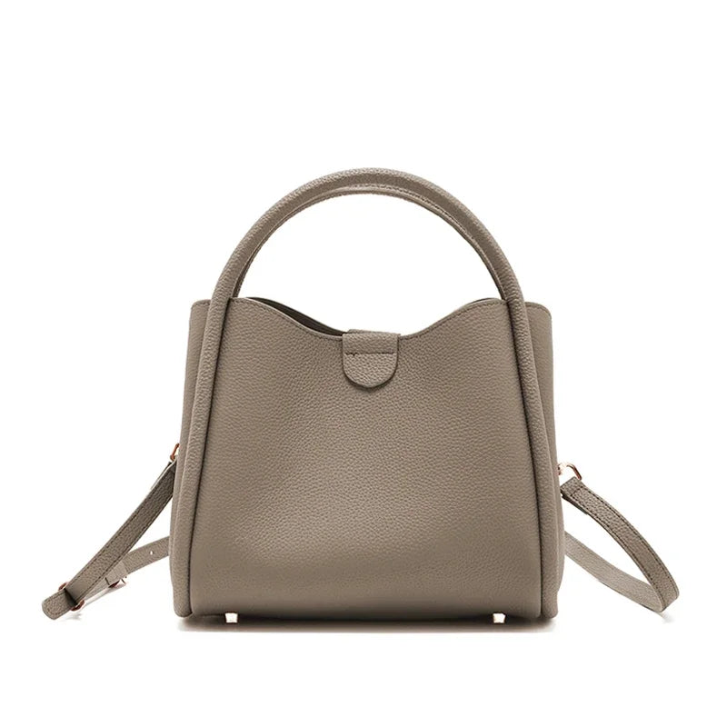 sac a main bandouliere cuir gris