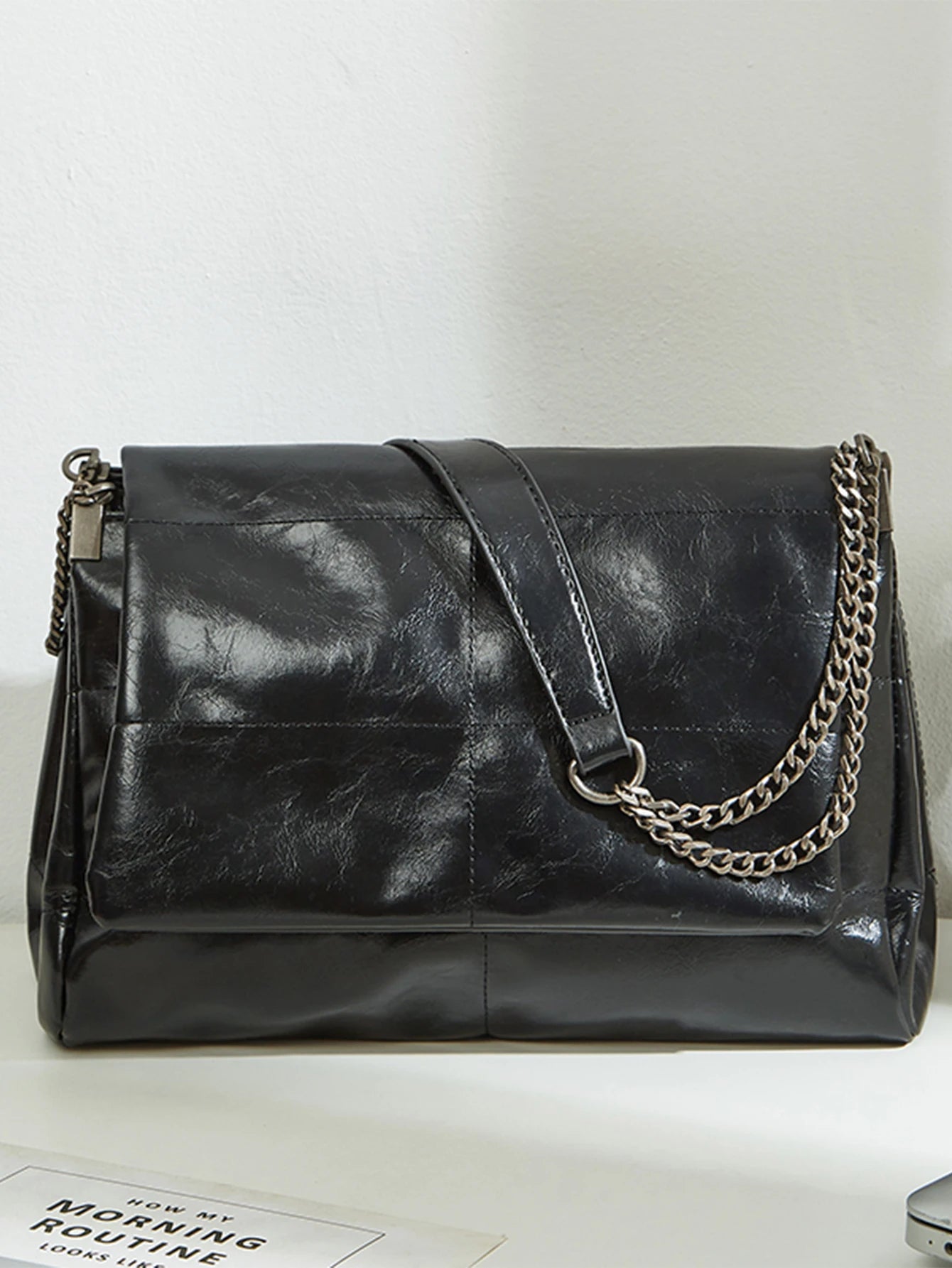 sac a main bandouliere noir