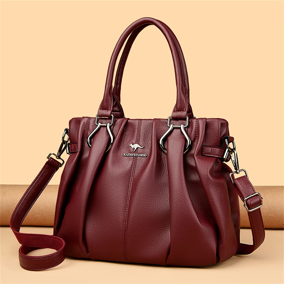 sac a main bordeaux cuir