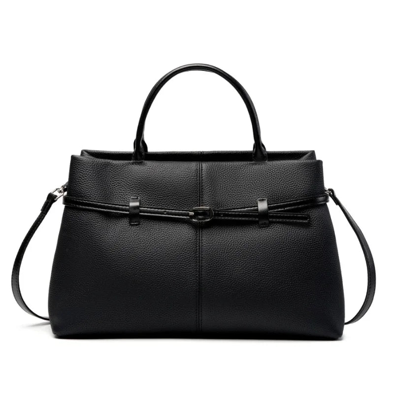 sac a main cabas cuir noir