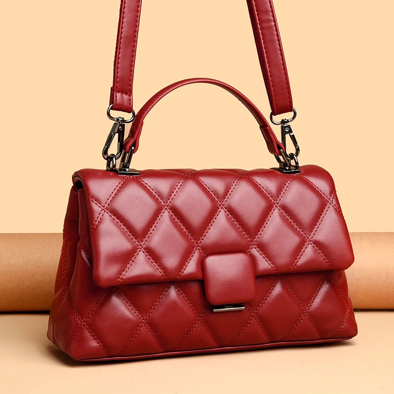 sac a main capitonne rouge