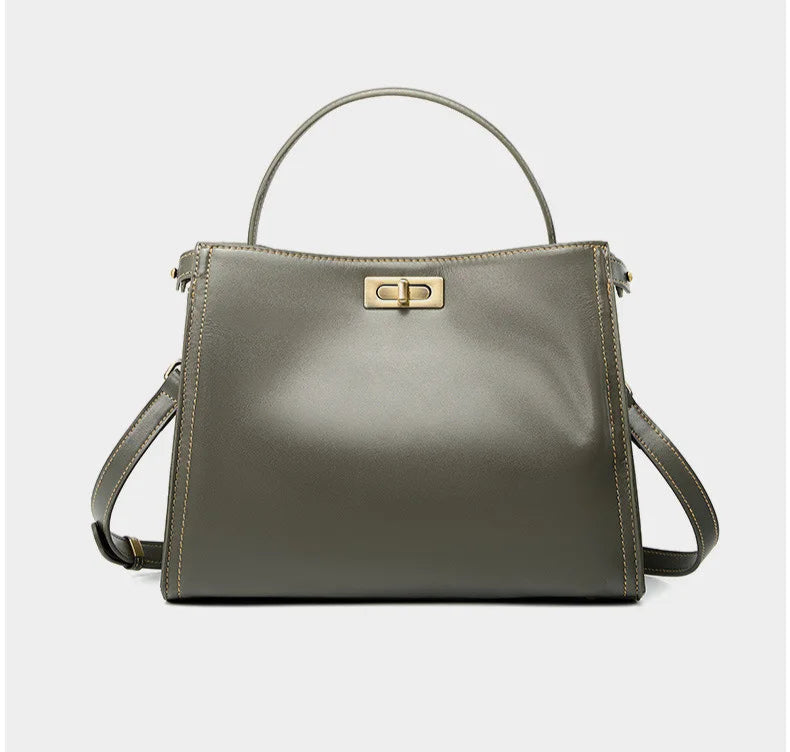 sac a main cuir gris