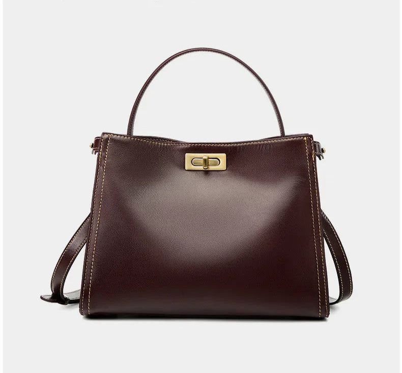 sac a main cuir marron