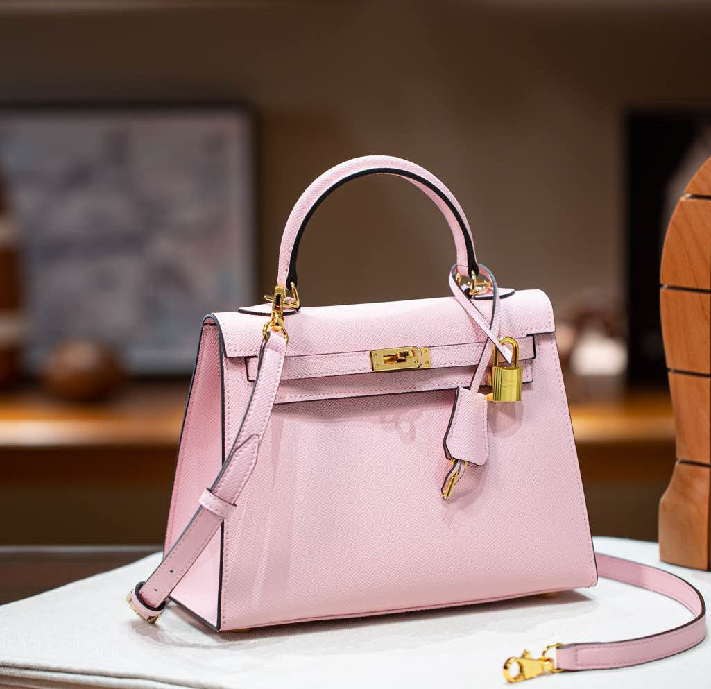 sac a main cuir rose