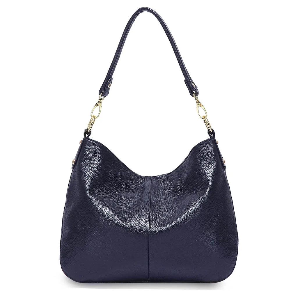 sac a main cuir souple bleu