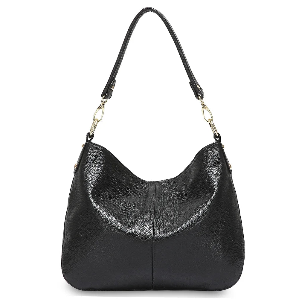 sac a main cuir souple noir