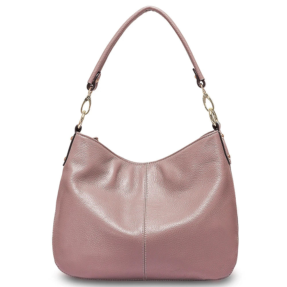 sac a main cuir souple rose