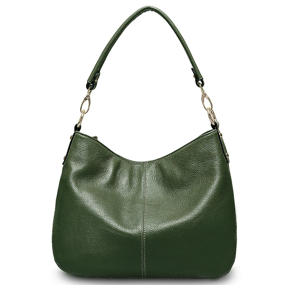 sac a main cuir souple vert