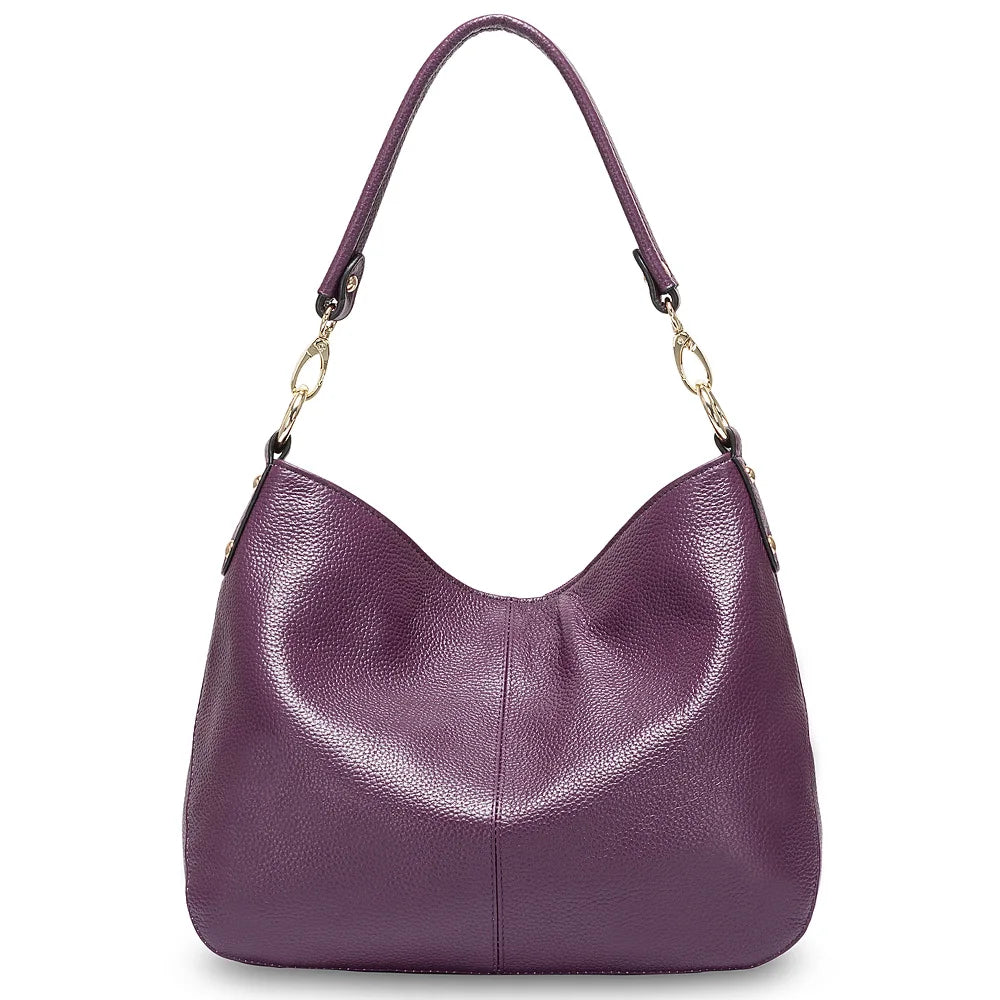 sac a main cuir souple violet