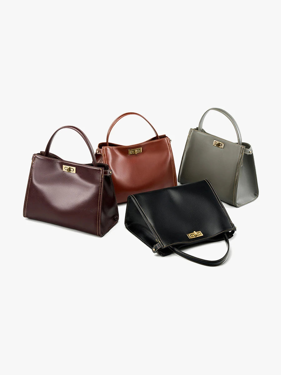sac a main en cuir lisse