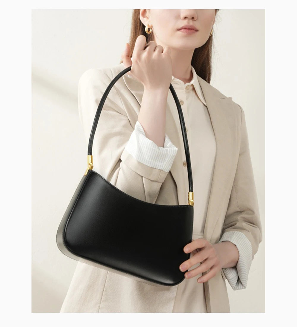 sac a main en cuir noir tendance