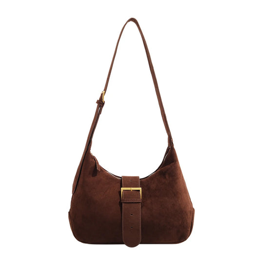 sac a main en daim marron