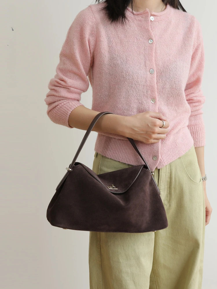 sac a main femme luxe en daim