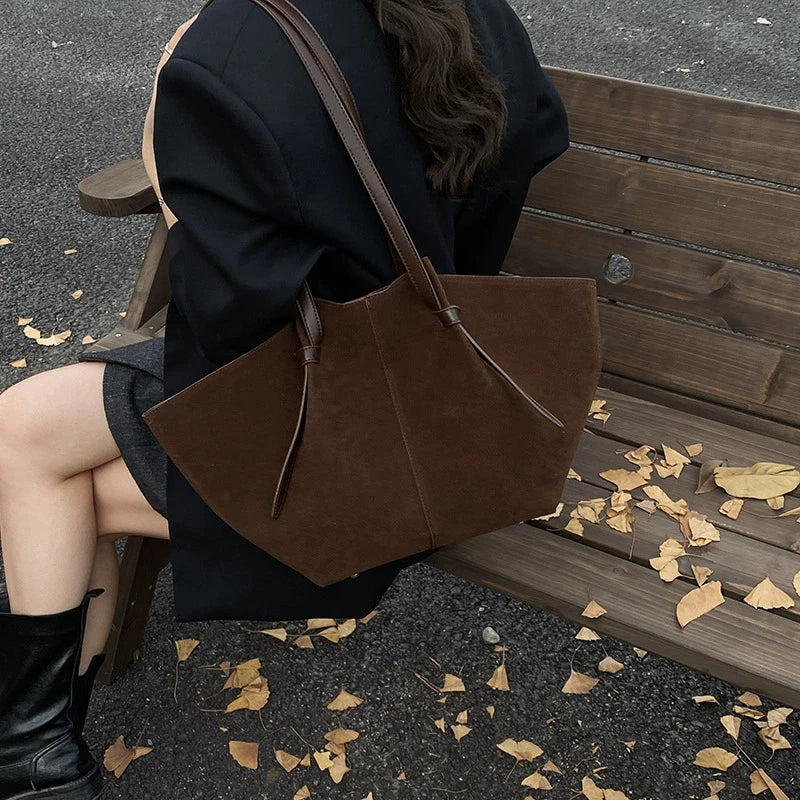 sac a main grand format chocolat