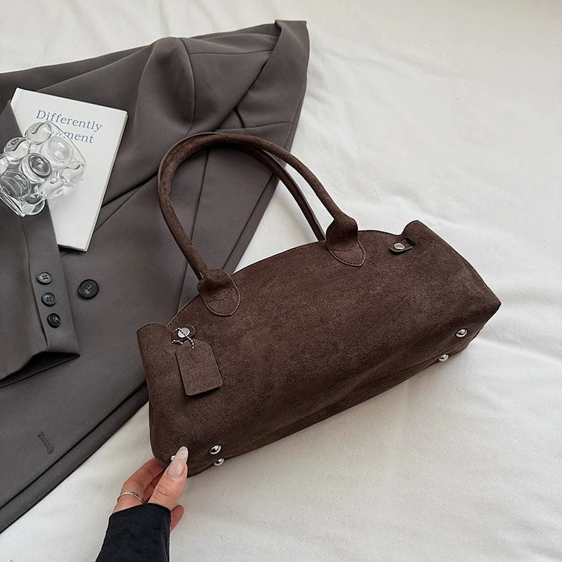 sac a main porte epaule marron