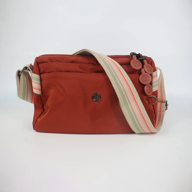 sac banane femme en tissu rouge