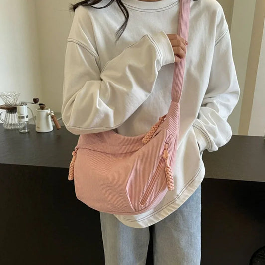 sac banane femme en velours rose