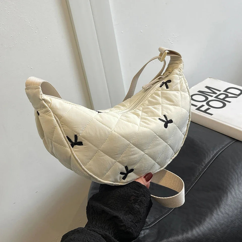 sac banane femme moderne blanc