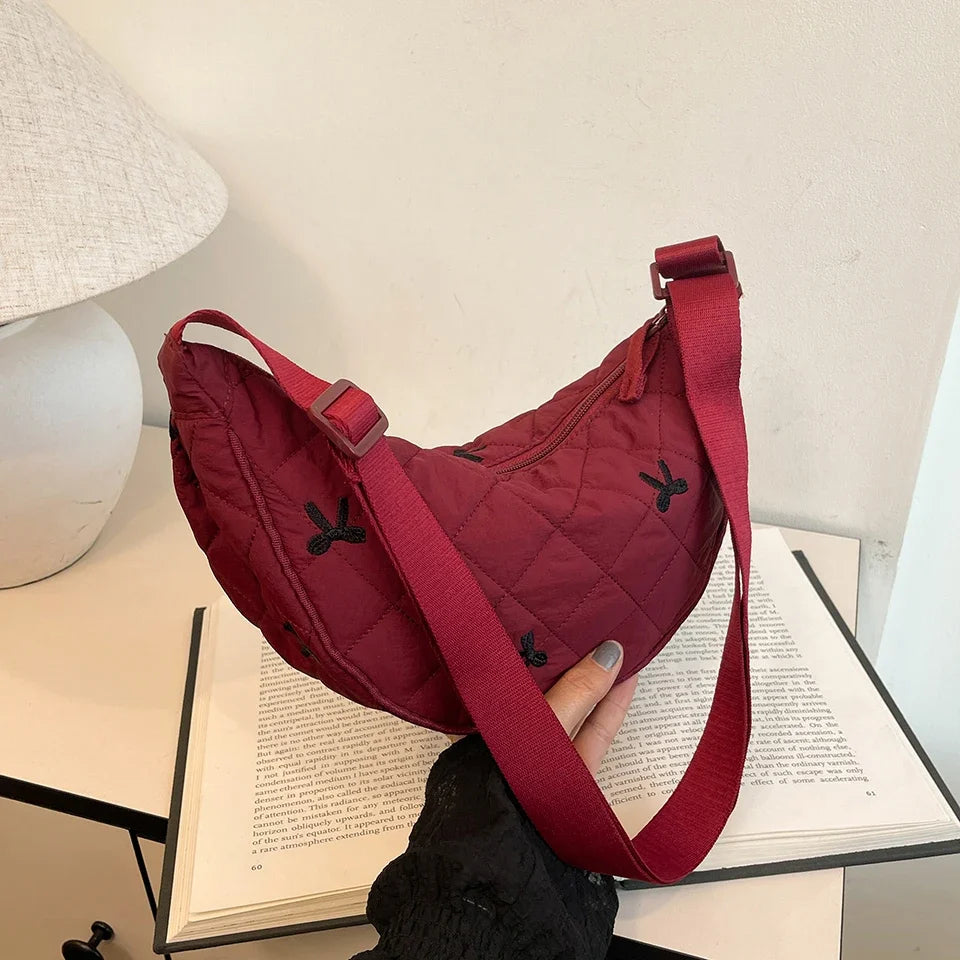 sac banane femme moderne rouge