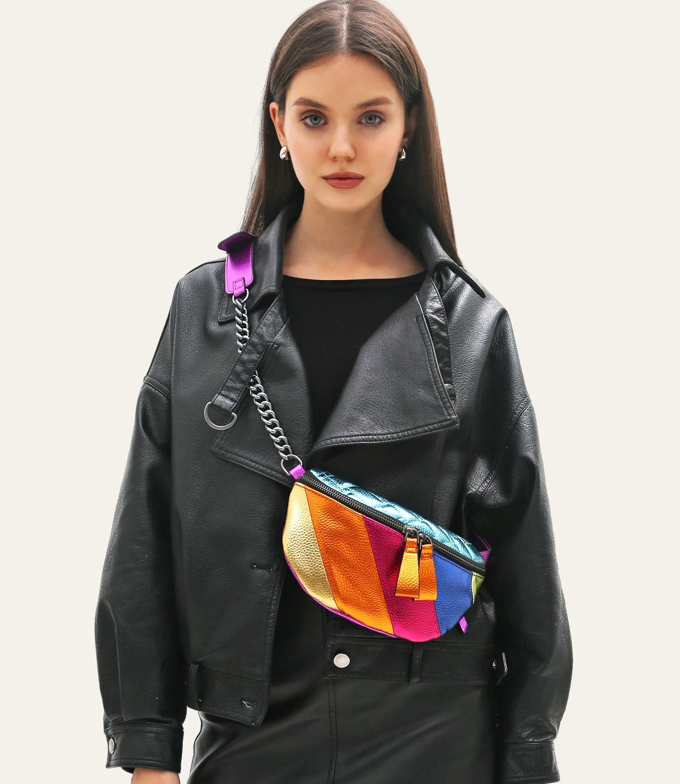 sac banane femme multicolore