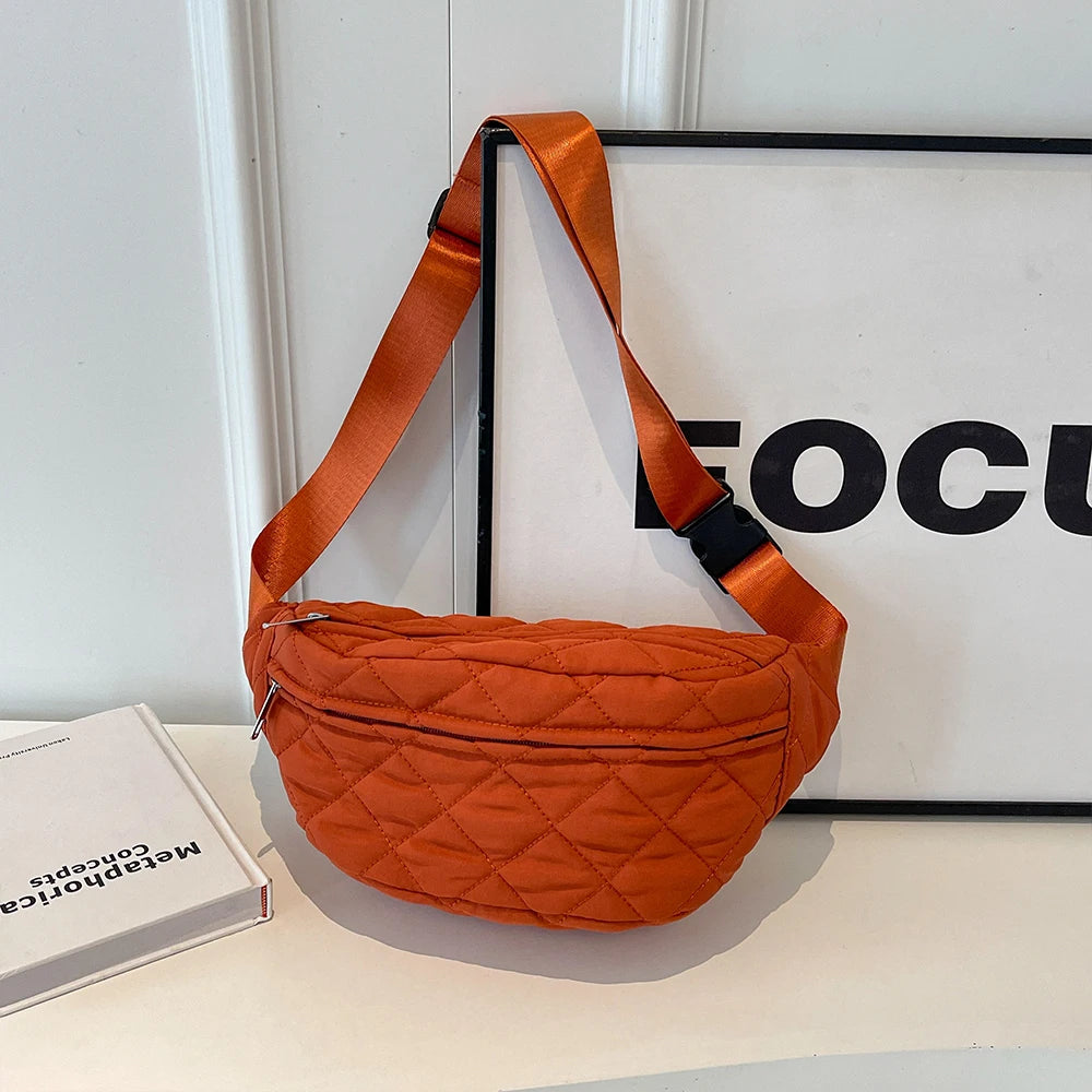 sac banane femme pour voyager orange