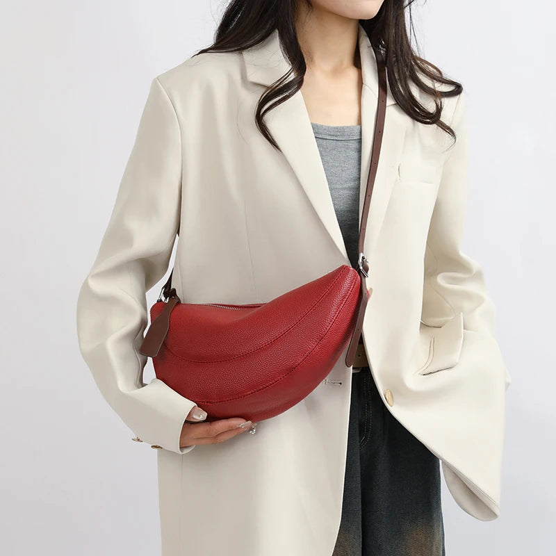 sac banane femme rouge