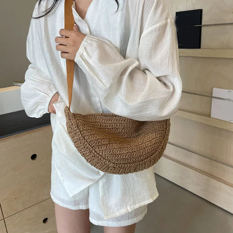 sac banane en paille