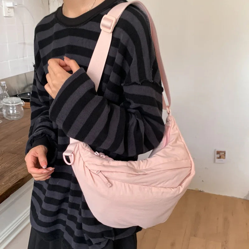 sac banane voyage femme rose